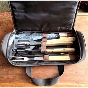 Deluxe BBQ Grilling Utensil Gift Set with Handy Storage Bag